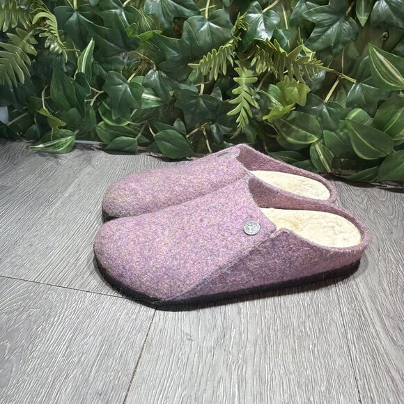 BIRKENSTOCK  Zermatt  Genuine Shearling Lined Purple Slipper Size 37 L6 main image 7